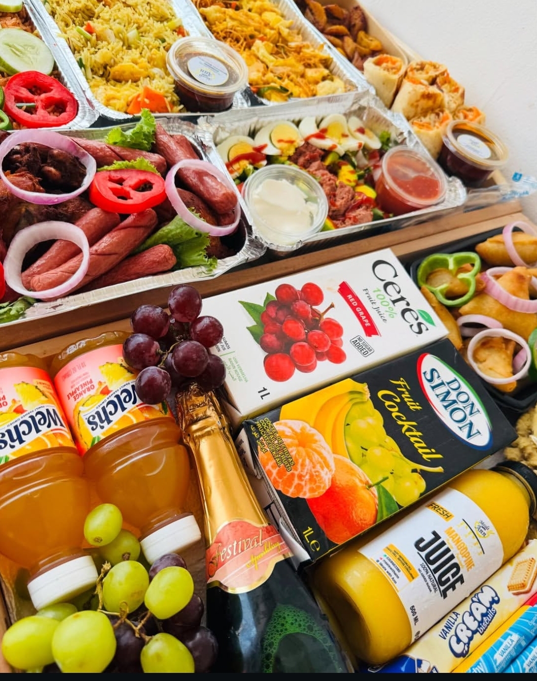 Premium celebration food basket